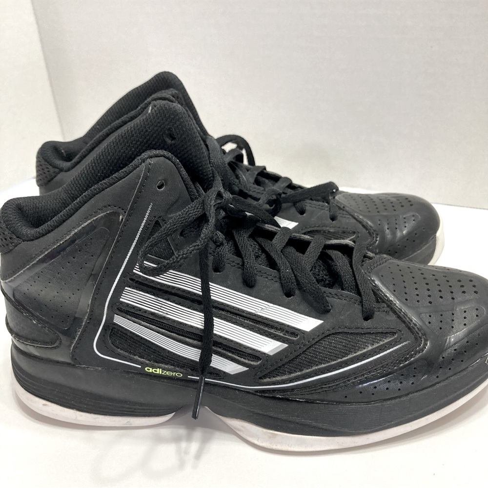 Adidas Adizero Black High Top Basketball Shoes Gem